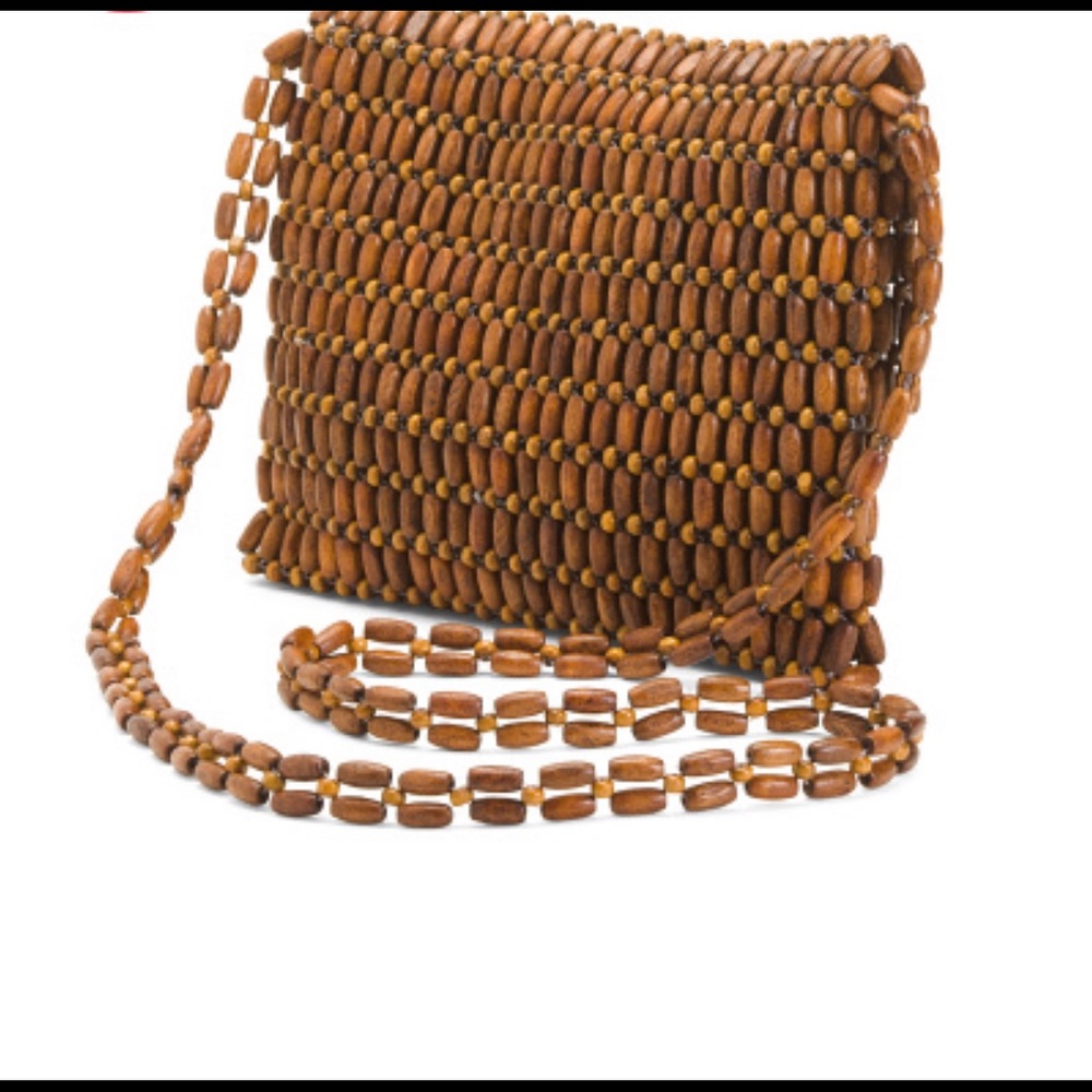 Beaded Brown Crossbody - Picture 4 of 4